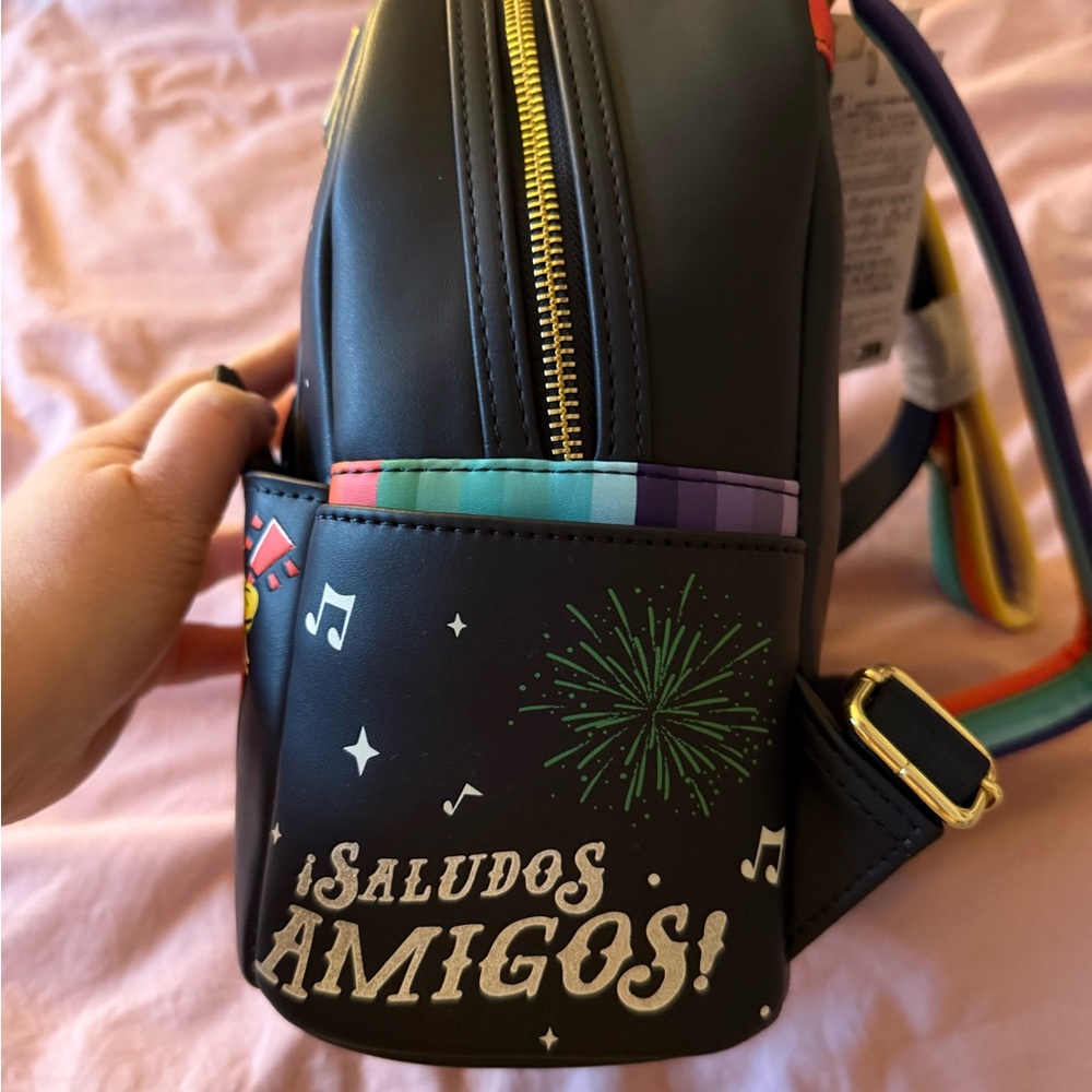 Loungefly Disney Parks Three  Caballeros Mini Backpack - Picture 2 of 4